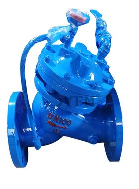 F745X不锈钢遥控浮球阀 750X隔膜式水力遥控浮球阀铸钢水位控制阀