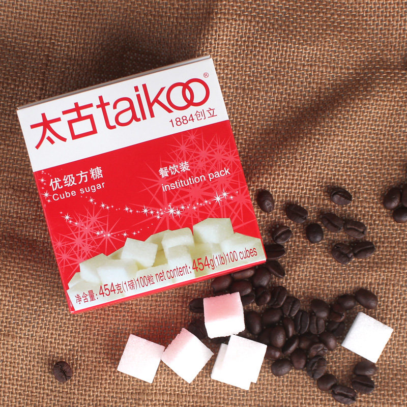 太古方糖454g*3盒白砂糖醇品奶茶300粒纯黑咖啡糖包咖啡伴侣 - 图0