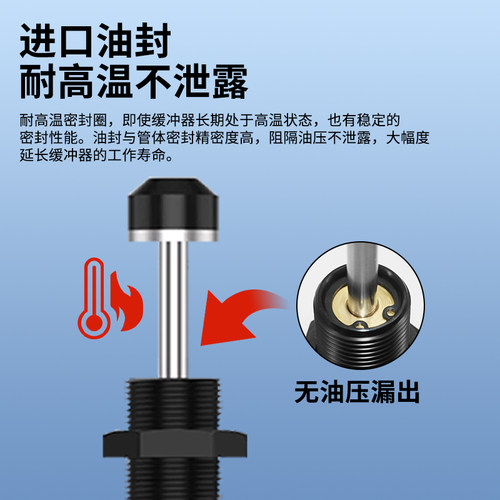 亚德客型油压缓冲器ACA1007液压阻尼器ac1416 2030 25 机械手配件 - 图1