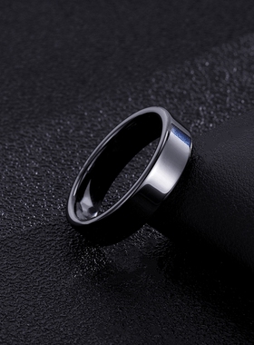 舒妃娅男陶瓷简约不掉色戒指