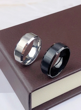 素圈戒指潮男个性高级感大码