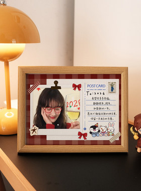 复古旅行明信片相框洗照片生日手写信闺蜜礼物房间卧室装饰圣诞礼
