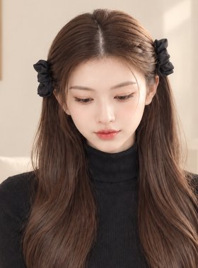 黑色小蝴蝶结抓夹公主头发夹女