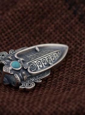 国风潮铜镀银手工饰品