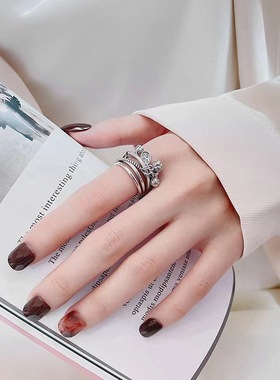 开口可调节简约创意食指环