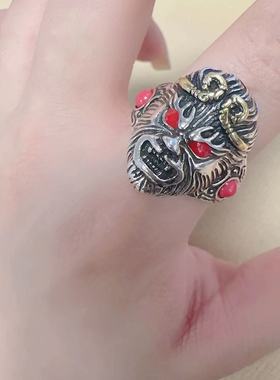 嘻哈潮流霸气食指开口指环