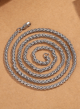 国潮白铜的新中式珐琅烧彩如意祥云链龙骨链珍珠配链diy饰品系列