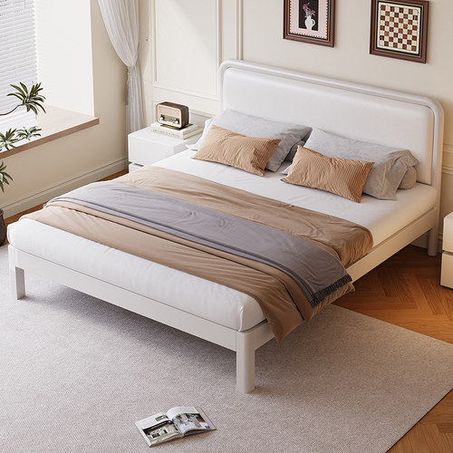 铁艺床双人床家用卧室1.8米铁床加粗加厚加固铁架床1.5简易单人床 - 图2