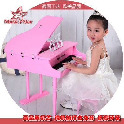 音乐之星儿童钢琴木质30键玩具小钢琴启蒙乐器早教生日礼物可弹1