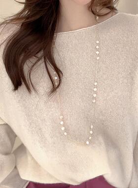 2026新款珍珠项链女长款轻奢小众