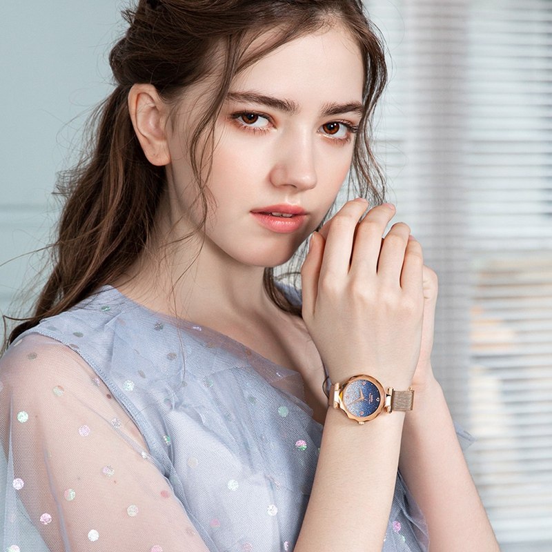 [张含韵同款]宾爵石英防水瑞士女表 begeel宾爵国产腕表