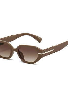 日系cherrykoko年新款欧美不规则小框太阳镜高级感ins个性时尚