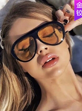 日系CherryKoko太阳眼镜潮流蛤蟆镜大脸显瘦遮阳墨镜女防晒防