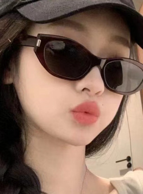 日系cherrykoko时尚猫眼太阳镜新款墨镜防紫外线太阳眼镜