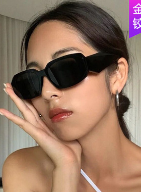 日系cherrykokop家不规则方形墨镜新款女士大脸墨镜个性太阳眼镜