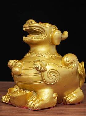 铜怪兽摆件厂家铜制家居工艺品礼品摆设铜有底无底怪兽摆件