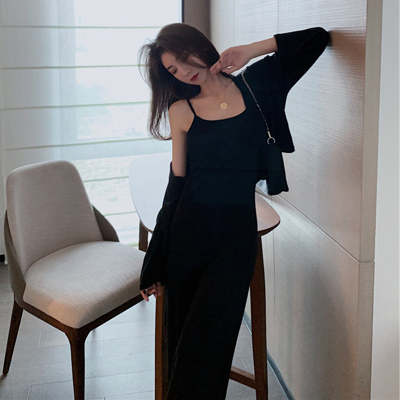 气质女神范套装2020新款纯色小外套 晨琳露时尚套装