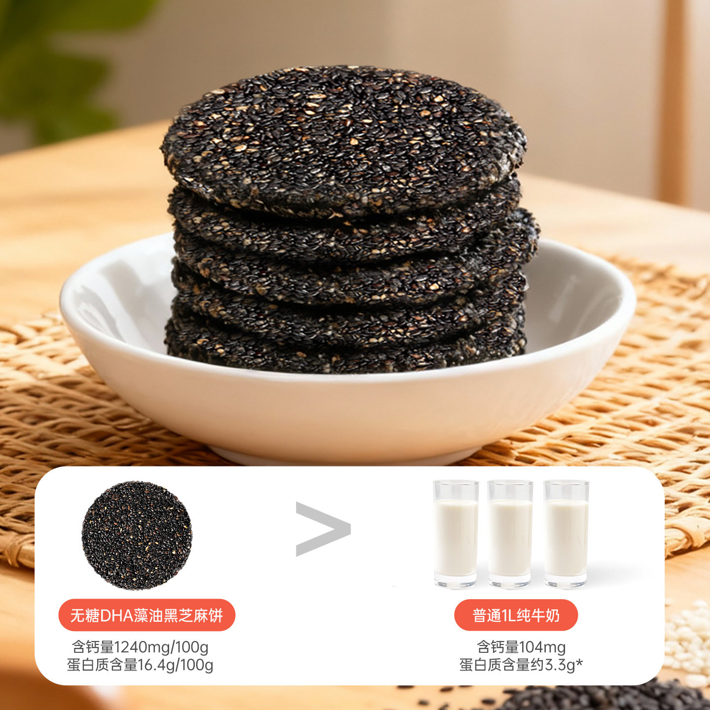 日加泰孕妇零食DHA藻油黑芝麻饼干无添加蔗糖零食小吃营养孕期,淘宝优惠券,粉丝福利购,淘宝优惠卷