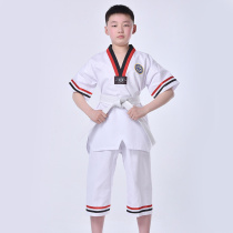Japanese purchase of foggy children Adult short sleeves Men and women Summer Taekwondo Coach Cosuit U can add more than 50 sets