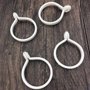 ຜ້າມ່ານ Roman Rod Plastic Ring Hanging Ring Curtain Accessories Live Buckle Plastic Ring Curtain Buckle