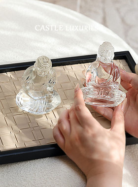 水晶如来佛祖家用纳福摆件