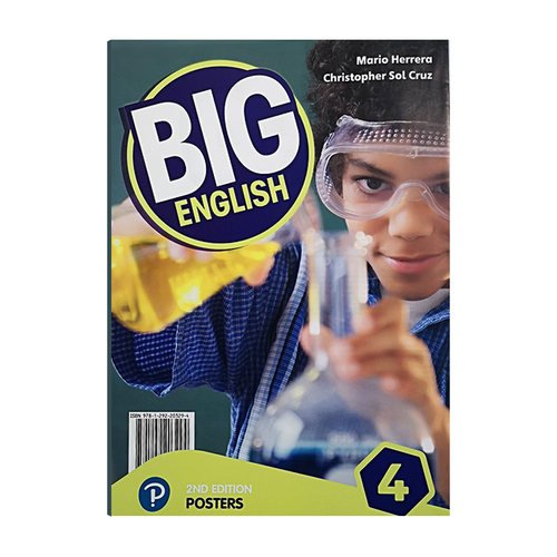 现货包邮培生英文原版进口 朗文少儿美语旗舰课程 Big English 第二版 4级别教学挂图 教辅教具 - 图0