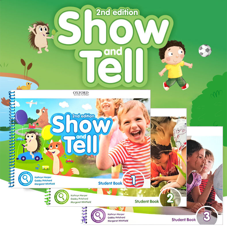 原版进口新版 Show and tell 1 2 3 级别学生套装 Showandtell牛津大学出版社3-6岁幼儿英语教材国际幼儿园书籍幼儿启蒙综合教材 - 图1