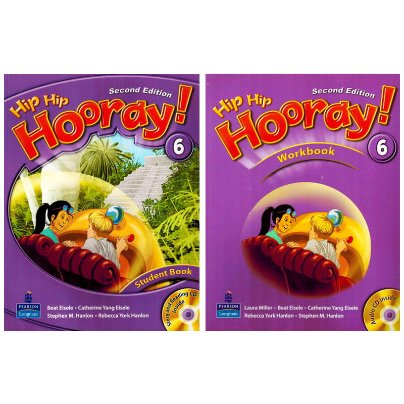 正版培生朗文Hip Hip Hooray 6级别学生用书练习册六级别朗文3h少儿英语培训机构强化班教材小学六年级课本3H6课外辅导班教材