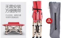 190CM Reclining Chair Folding Bed Linen Bedtime Bed simple bed Reinforced beach bed accompanied by bed Sleeping Chair For Lunch Break