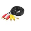 Pure copper three-to-three lotus av line 3-to-3 three-color rca