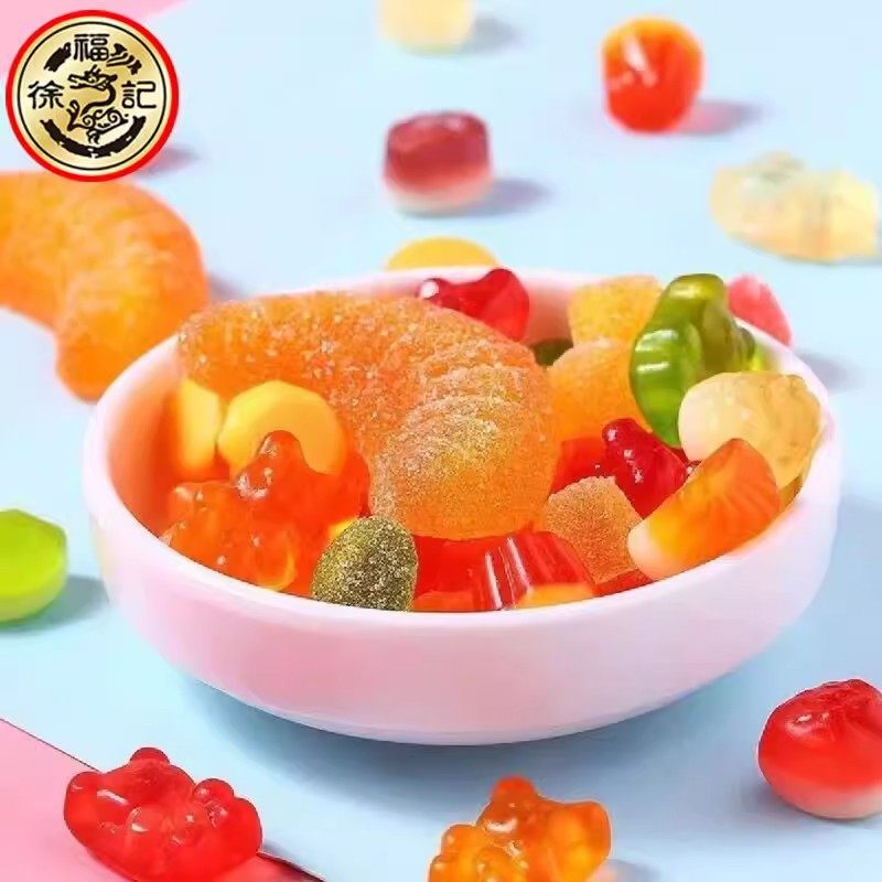 【顺丰包邮】徐福记果汁橡皮糖550g混合口味罐装休闲零食礼品年货,淘宝优惠券,粉丝福利购,淘宝优惠卷