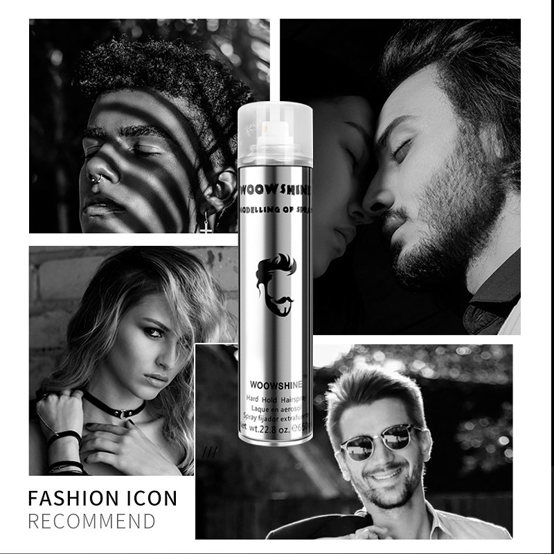 男士定型喷雾头发发型无味自然发胶 woowshine头发造型
