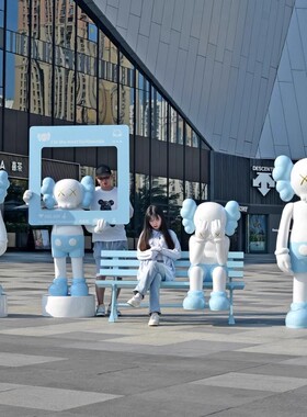 网红打卡拍照轻奢雕塑装饰落地