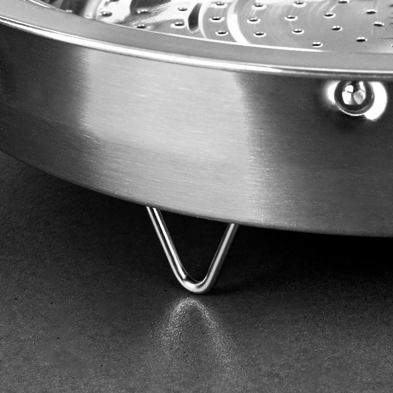德国蒸架304不锈钢带提手蒸盘家用蒸饭神器万能隔水炒锅蒸笼蒸格-图3