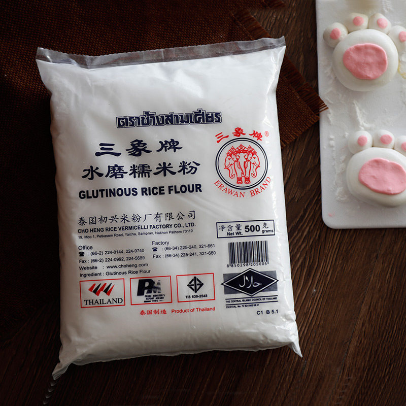 三象水磨纯500g家用冰皮粉做糯米粉 觉鹿食品面粉/食用粉