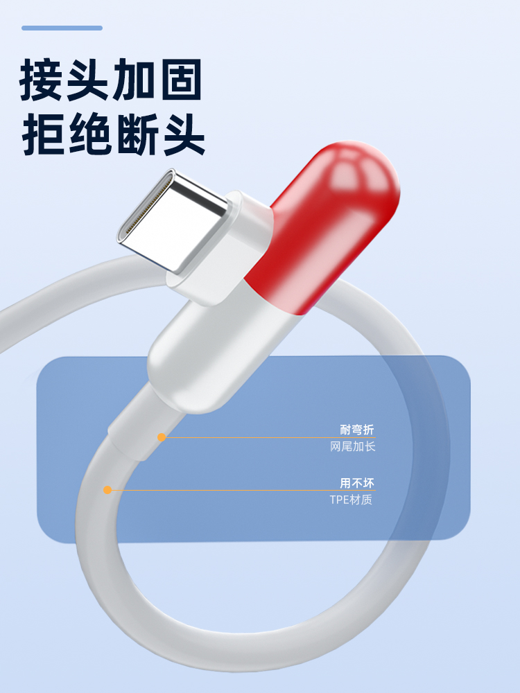 适用iQOO胶囊数据线Neo5 Z6Z3Z1手机55W闪充vivonex3 S12 S10 44W X60pro X50快充iqoo3充电器线原装s9s7正品 - 图3