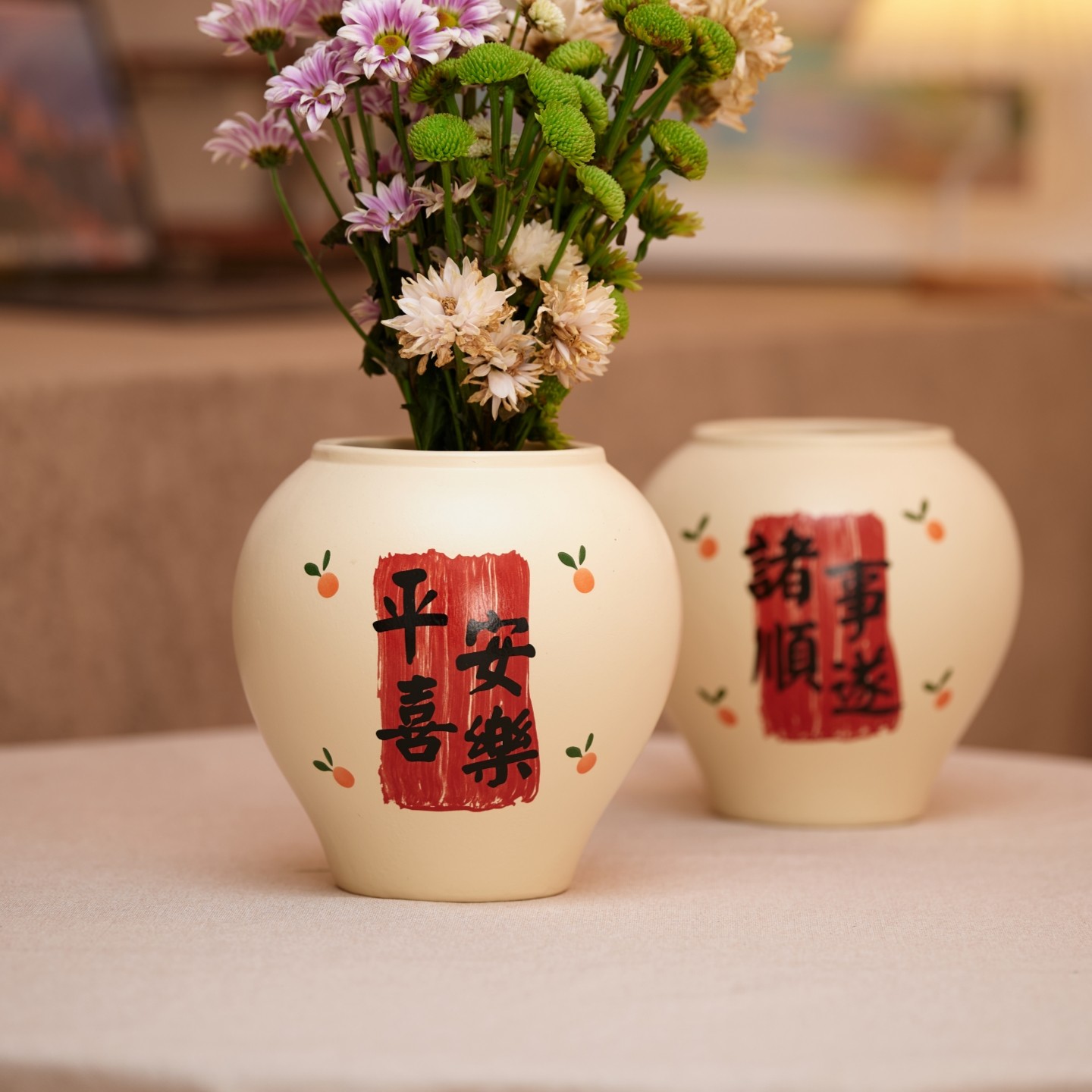 花盆陶瓷简约新款喜气风节日治愈美学客厅桌面蝴蝶兰文心兰送托盘,淘宝优惠券,粉丝福利购,淘宝优惠卷