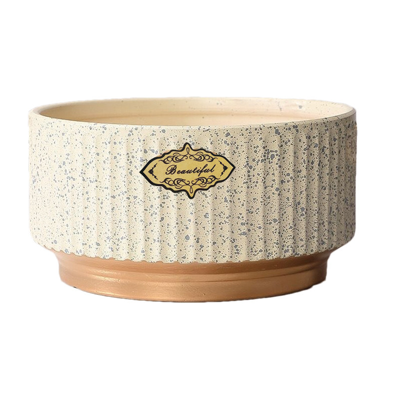 花盆陶瓷大口径简约轻奢桌面客厅阳台花卉蝴蝶兰君子兰特价送托盘,淘宝优惠券,粉丝福利购,淘宝优惠卷