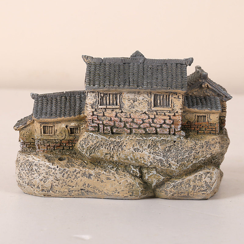 田园迷你农家小房子树脂摆件桌面茶几阳台庭院装饰花盆盆栽造景,淘宝优惠券,粉丝福利购,淘宝优惠卷
