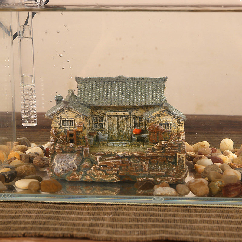 田园迷你小房子树脂摆件桌面茶几车载装饰花盆盆栽造景装饰小礼物,淘宝优惠券,粉丝福利购,淘宝优惠卷