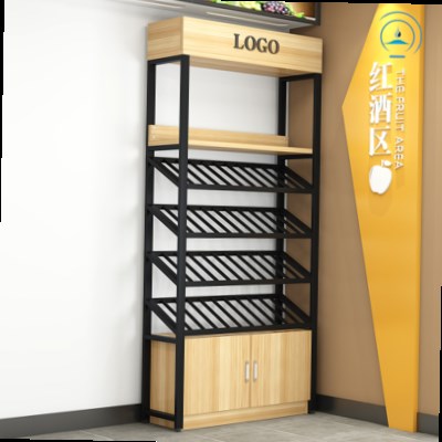 Cabinet Superrem Multi-Shop Cabinet With Wine Show Iron Stand Wine Porn COMMERCIAL LAND CITY OF SHOW ART WINE DROP SHELF FLOOR Z RED