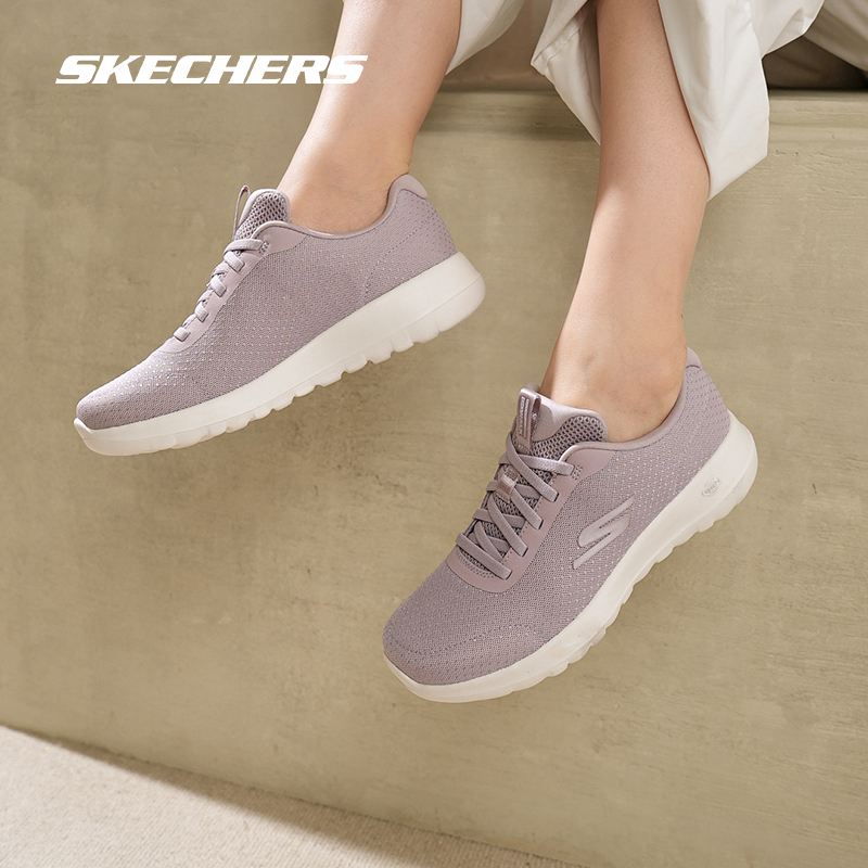 Skechers斯凯奇秋季女子缓震回弹一脚蹬健步鞋轻质轻便运动休闲鞋 - 图0