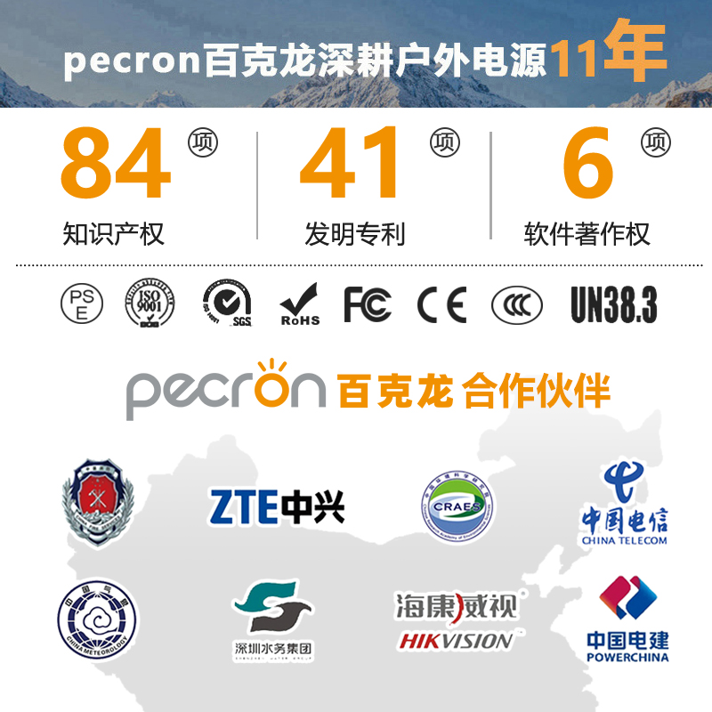 【磷酸铁锂】PECRON百克龙户外电源1200W大容量220V储能露营停电应急自驾游E600LFP蓄电池太阳能快充移动电站 - 图3