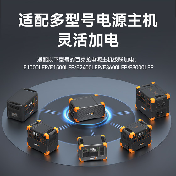 PECRON百克龙户外电源专用加电包3.84度电EP3800-48V适用E1000LFP/E1500LFP/E2400LFP/E3600LFP/F3000LFP