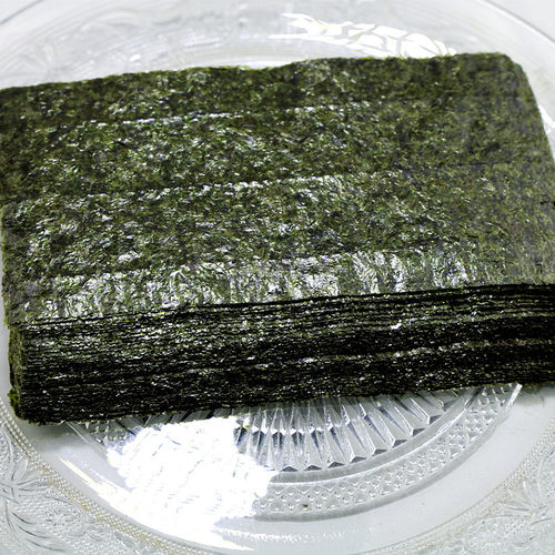 饭团海苔商用半切型100张做台湾三角饭团专用紫菜包饭寿司烤海苔 - 图1
