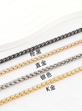 金色高档furla芙拉腋下包链条