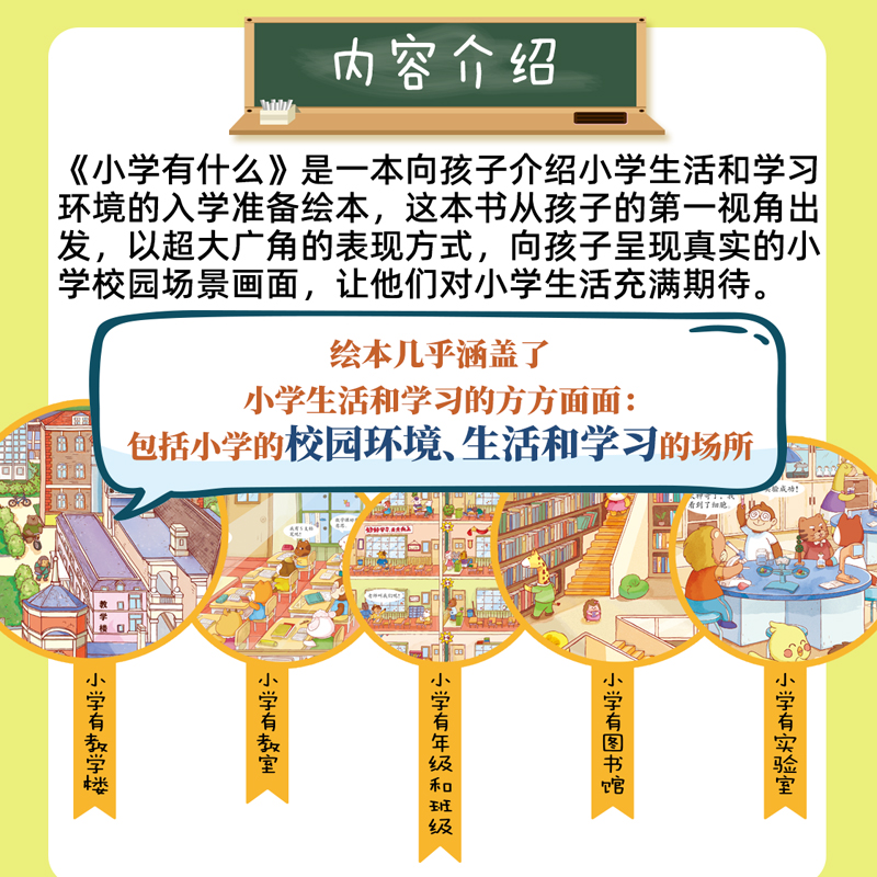 小学有什么 欢喜学研社·学前组 24个超大场景展现小学校园生活，让孩子对小学生活充满期待 化解孩子的入学焦虑向往入学 快速适应 - 图2