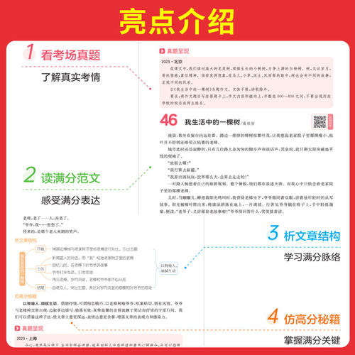 2026新版一本初中生满分作文中考作文人教版初中生优秀范文精选七八九年级中考满分作文高分范文素材初一二三作文书语文英语写作 - 图3