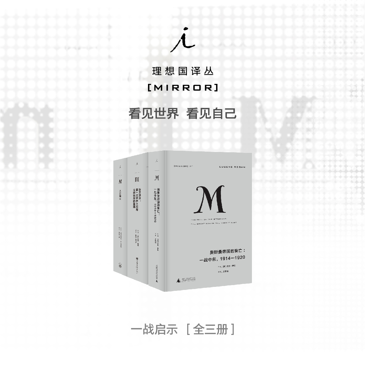 【套装3册】正版包邮 理想国译丛 一战启示系列3册 奥斯曼帝国的衰亡+滔天洪水+八月炮火 欧洲战争历史知识读物