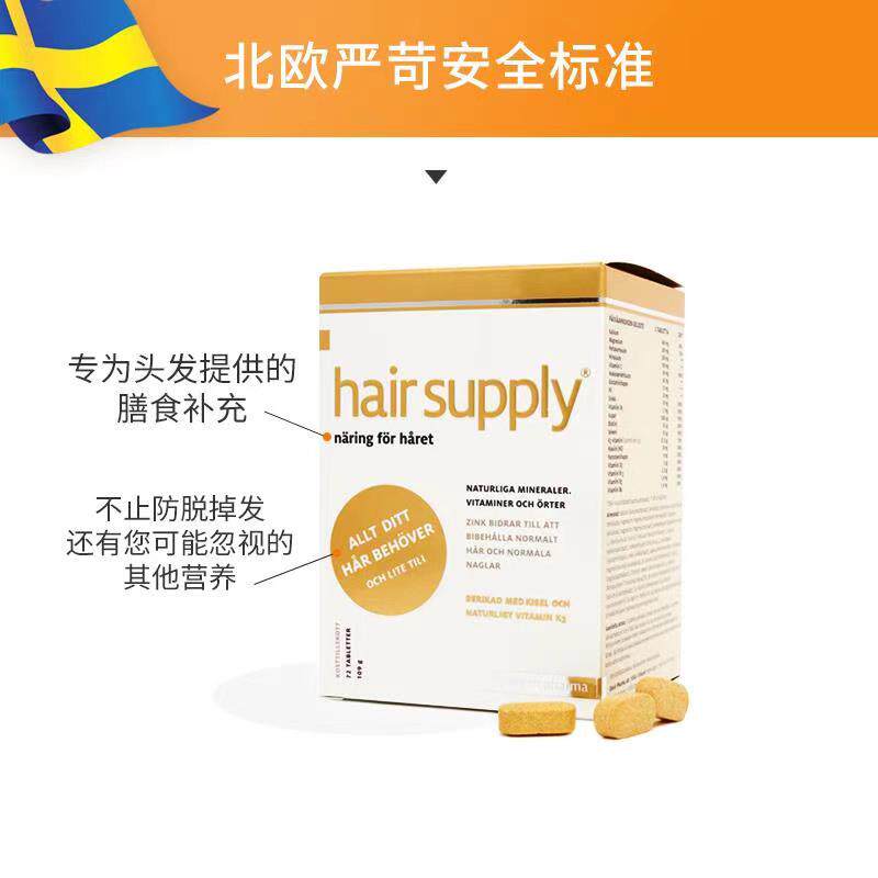瑞典hair supply生发产后掉生物素 ElexirPharma海外复合维生素/矿物质